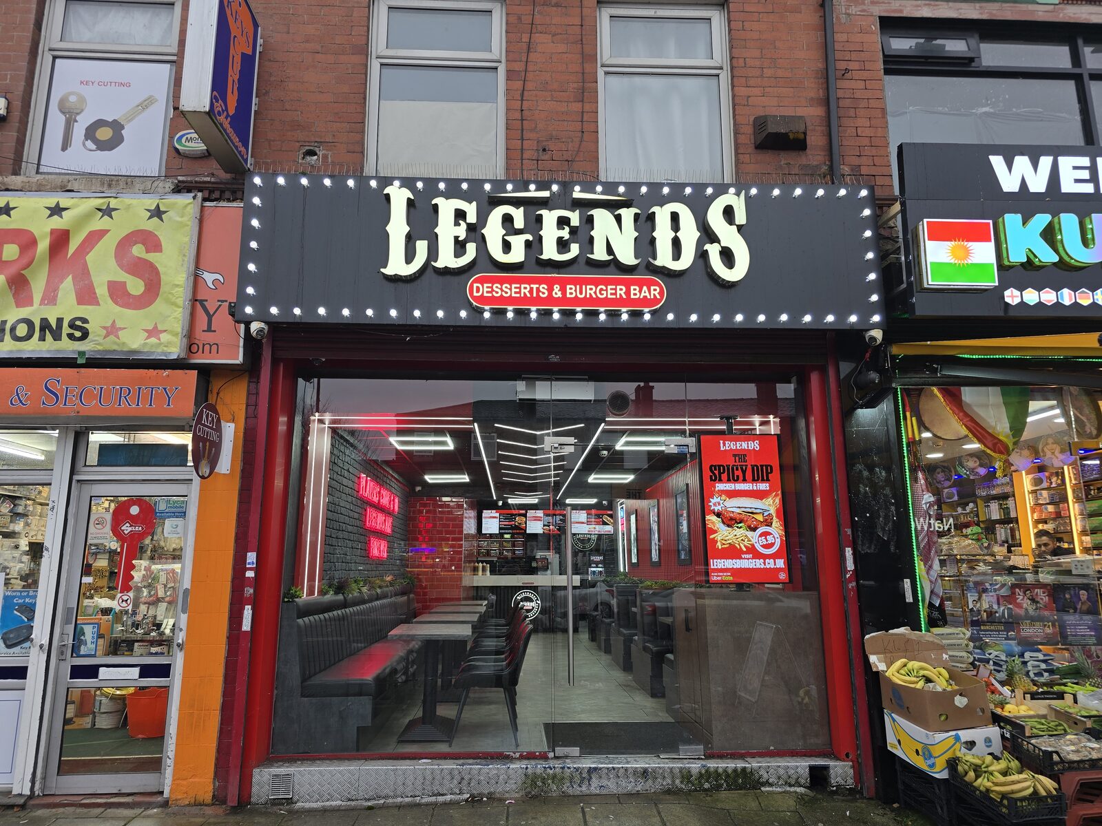 Legends Desserts and Burger Bar Cheetham Hill
