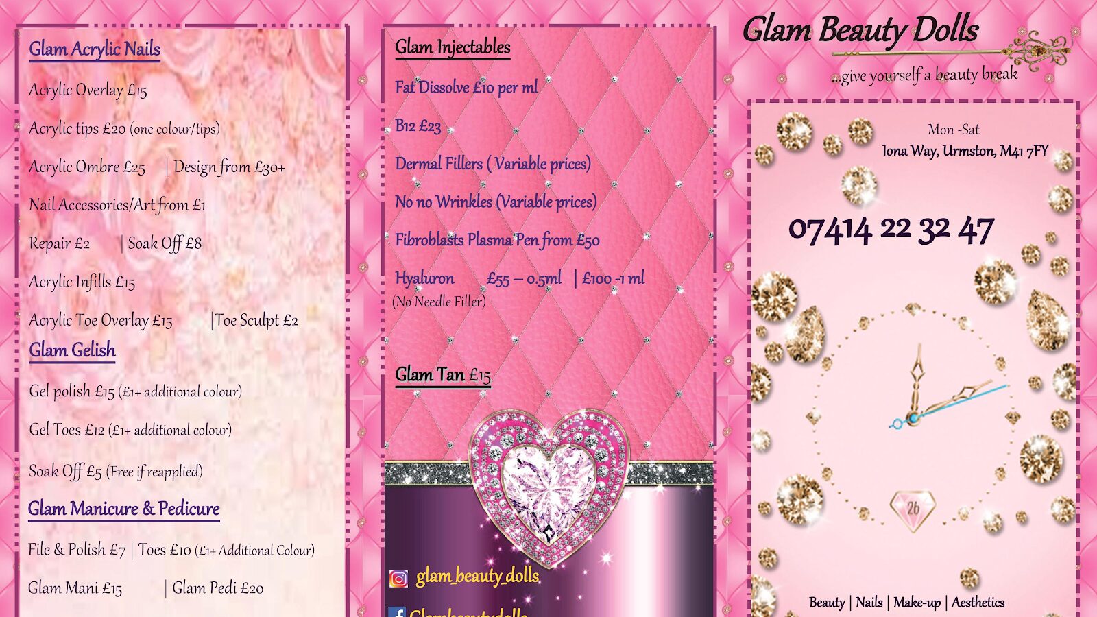 Glam beauty dolls