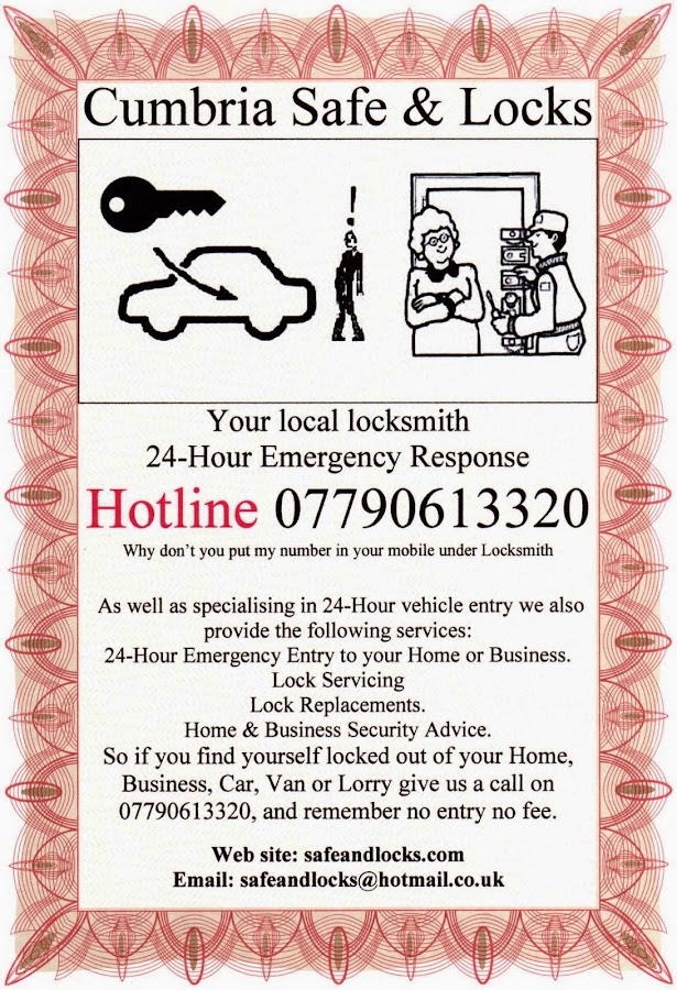 Cumbria Safe and Locks Locksmiths